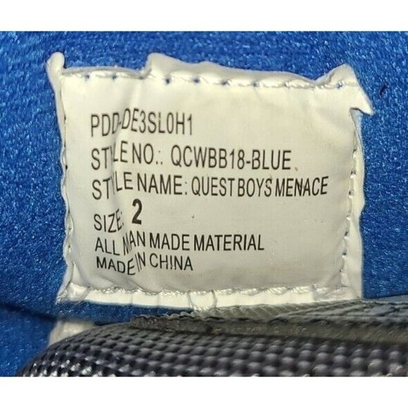 Quest Youth QCWBB18 Blue/black Size 2 - Picture 4 of 4